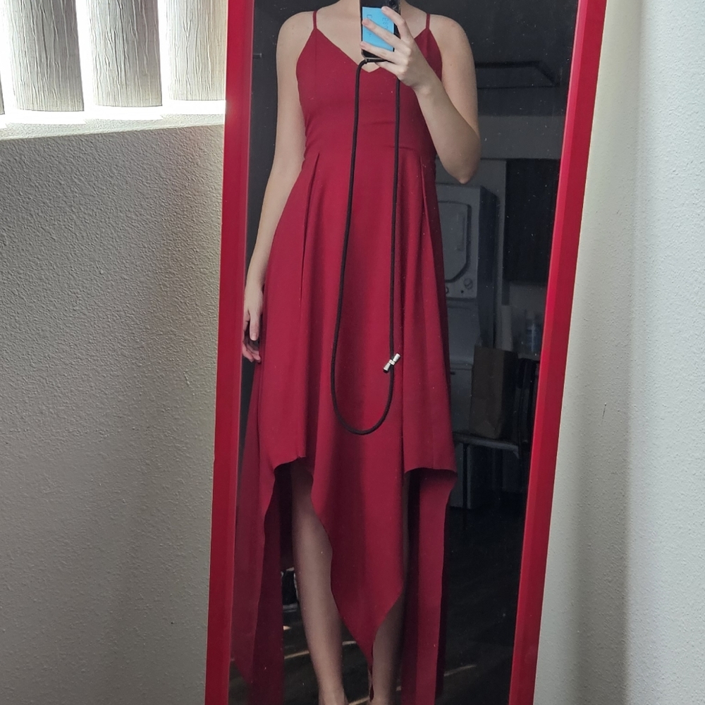 Elegant Red Women's Dress